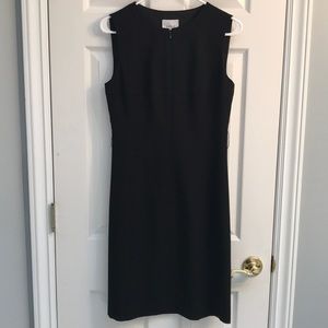 Akris punto black midi dress